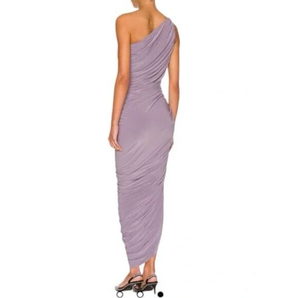NWT Norma Kamali Diana Gown Powder Purple Bodycon Cocktail Dress REVOLVE XS - Picture 3 of 7